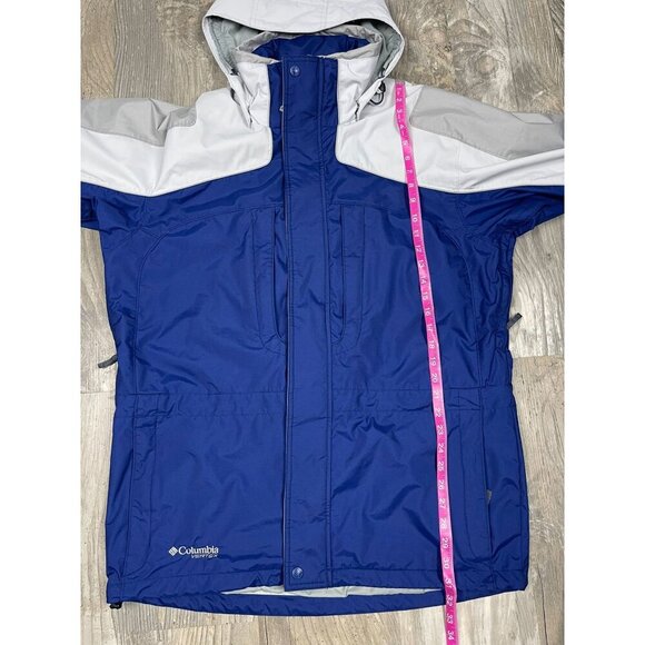 Columbia Interchange Vertex Jacket Mens Medium Outer Shell Only Hooded Full Zip - Picture 12 of 12